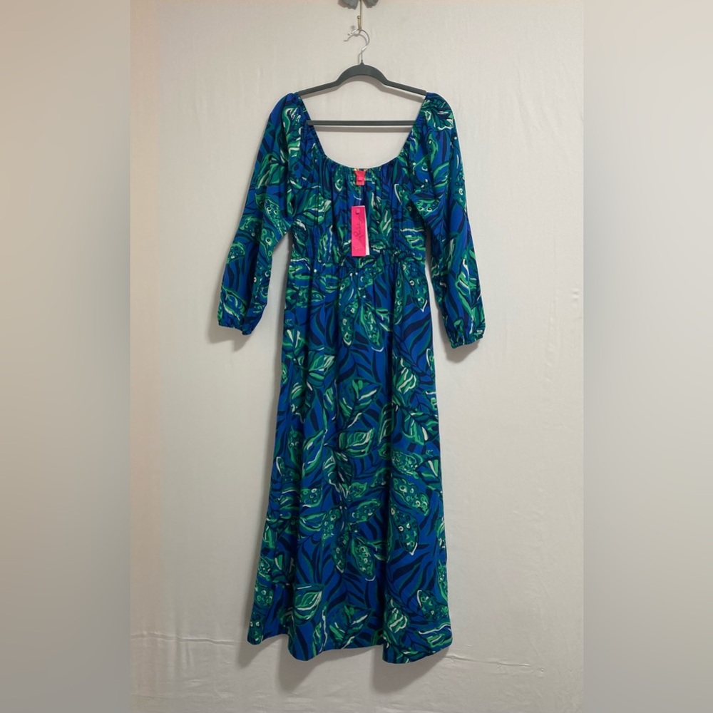 Lilly Pulitzer Vibrant Blue and Green Dress